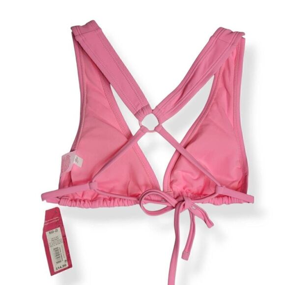 Xhilaration Pink Triangle Bikini Top XSmall Junior - Picture 2 of 3